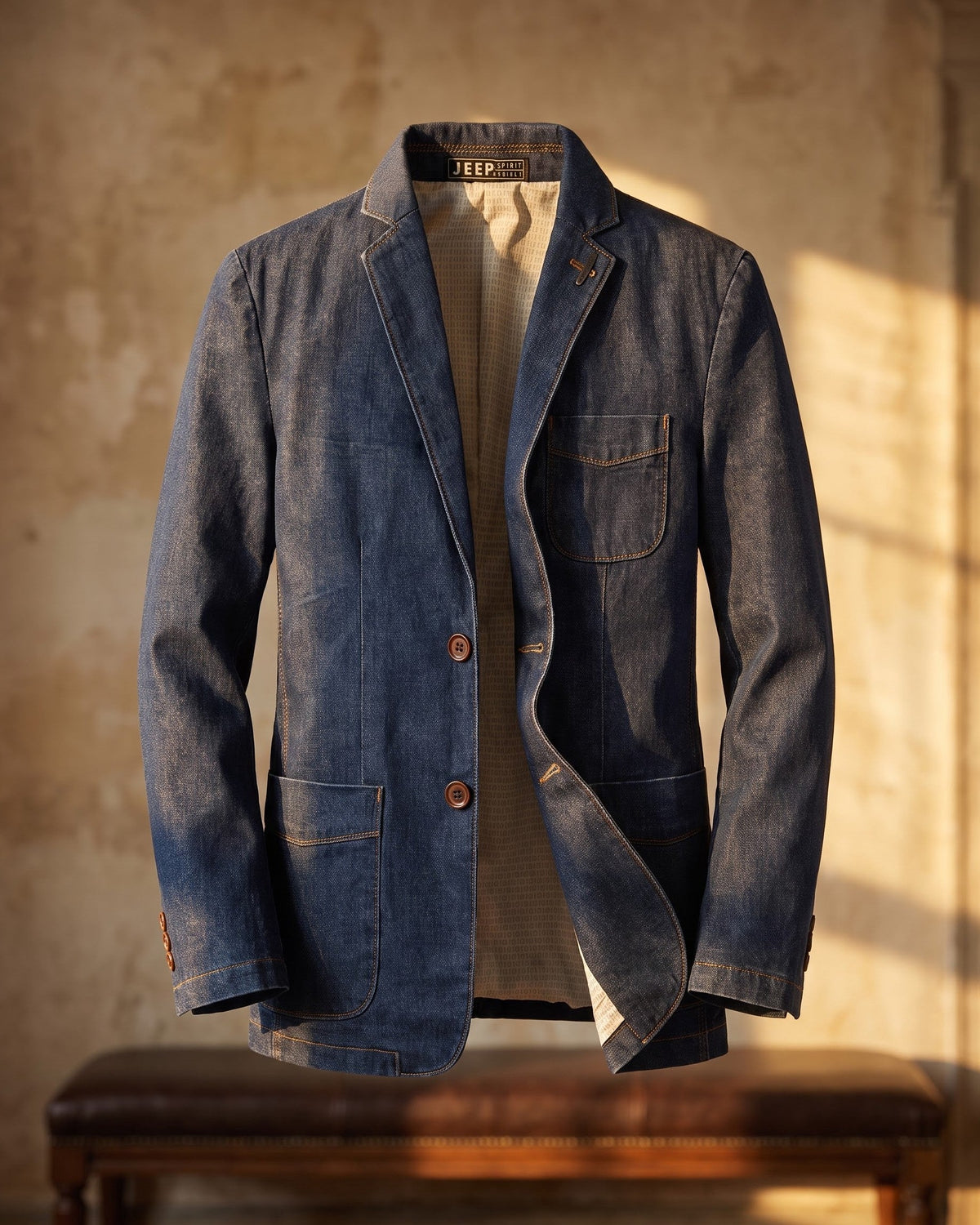 Lino Denim Blazer