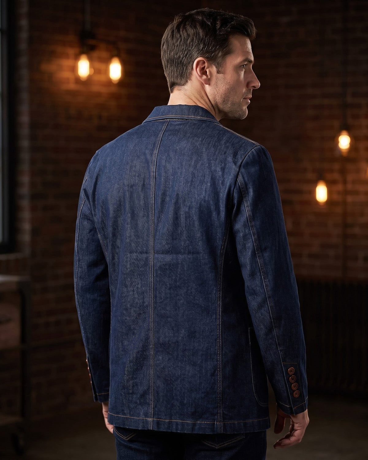 Lino Denim Blazer